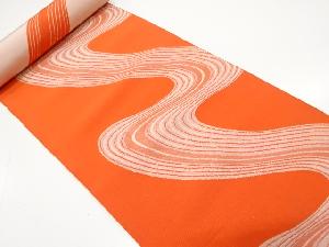 アンティーク　流水模様織り出し　八寸帯地反物